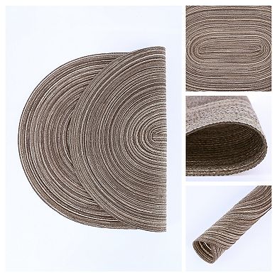 Farmhouse Placemats Set of 6 Oval Placemats for Dining Table Decor Indoor Outdoor Kitchen Table Mat