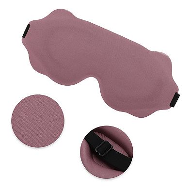 Soft Wave Shape 3D Eye Mask 3D Eye Shade Cover for Rest for Travel 1 Pc