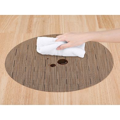 Placemats Set of 6 PVC Oval Placemats for Kitchen Dining Table Decor Table Placemats
