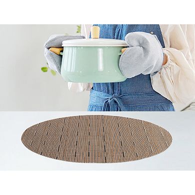 Placemats Set of 6 PVC Oval Placemats for Kitchen Dining Table Decor Table Placemats