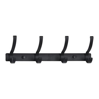 1 Pack Coat Rack Wall Mount, Coat Hook, Hat Rack, Wall Hooks for Hanging with 5 Hooks for Entryway