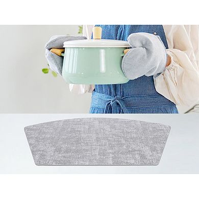 Set of 6 Faux Leather Placemats for Kitchen Dining Table Decor Heat Resistant Table Placemats