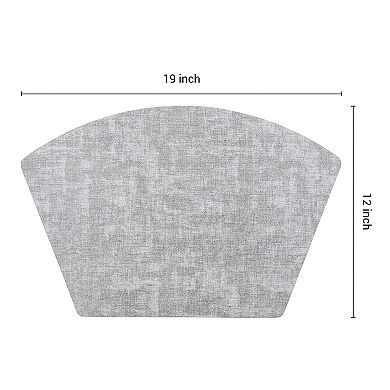 Set of 6 Faux Leather Placemats for Kitchen Dining Table Decor Heat Resistant Table Placemats