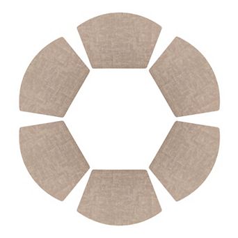 Set of 6 Faux Leather Placemats for Kitchen Dining Table Decor Heat Resistant Table Placemats