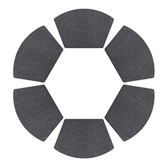 Set of 6 Faux Leather Placemats for Kitchen Dining Table Decor Heat Resistant Table Placemats