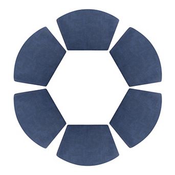 Set of 6 Faux Leather Placemats for Kitchen Dining Table Decor Heat Resistant Table Placemats