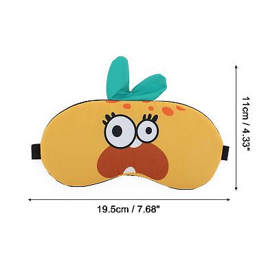 Soft Cartoon Monsters Sleep Mask Yellow Eye Shade Cover for Light Meditation 1Pc