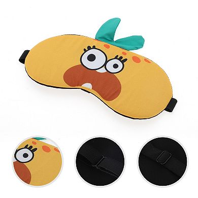 Soft Cartoon Monsters Sleep Mask Yellow Eye Shade Cover for Light Meditation 1Pc