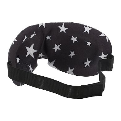 Breathable Stars Pattern 3D Sleep Mask White 3D Eye Shade Cover for Rest 1 Pc
