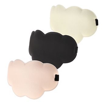 3 pc Sleep Eye Mask, Cloud-Shaped Sleep Eye Mask, Contoured Light Blocking White Black Pink