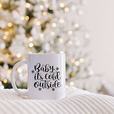 Baby Its Cold Outside Christmas Mugs, Christmas Coffee Mugs 15oz