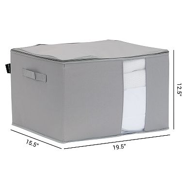 1 Pack Clothes Storage, Foldable Storage Bags with Handles for Organizing Bedroom, Clothing