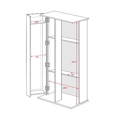 Prepac Grande Locking Multimedia Storage Cabinet