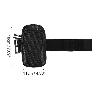 1 Pc Classic Phone Holder Arm Bands with Zipper for Hiking Gym