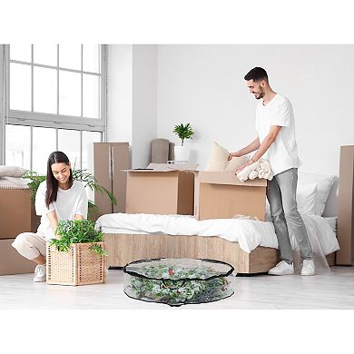 1 Pack Clothes Storage, Moving Bags for Organizing Christmas Decorations, Closet Organizers