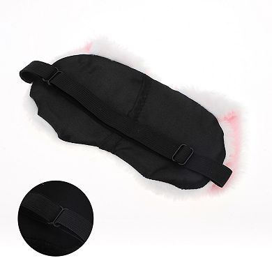 Soft Cartoon Ears Sleep Mask Eye Shade Cover for Light Meditation 1 Pc