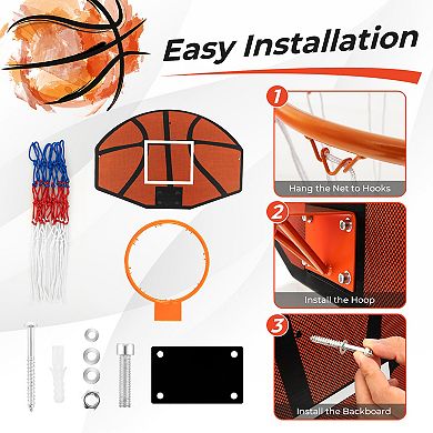 Indoor Outdoor Basketball Games with Large Shatter-proof Backboard