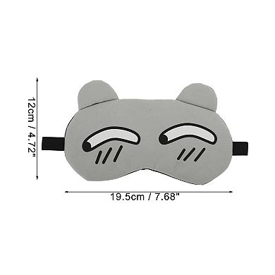 Soft Cartoon Cunning Expression Sleep Mask Eye Shade Cover for Travel 1 Pc
