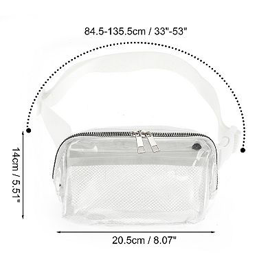 1 Pc Clear Style Running Waist Pack for Hiking Gym Clear