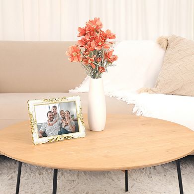 1Pcs Picture Frame Retro Plated Picture Frame Decorated with Crystals Photo Frames with Glass Front