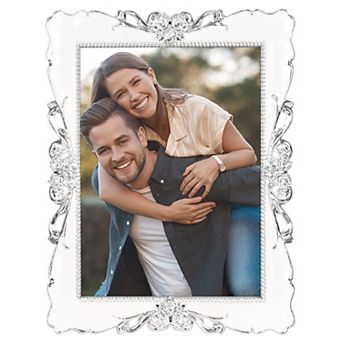 1 pc Picture Frame Retro Plated Picture Frame Decorated with Crystals Photo Frames with Glass Front