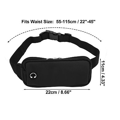 1 Pc Durable Zipper Running Waist Pack for Hiking Gym