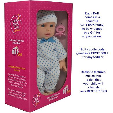 The New York Doll Collection 11 Inch Soft Body Baby Doll