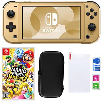 Nintendo Switch Lite Hyrule Console with Mario Party Jamboree & Accessories