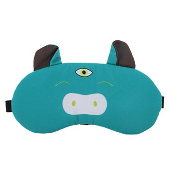 Soft Cute Expression Sleep Mask Green Eye Shade Cover for Light Meditation 1 pc