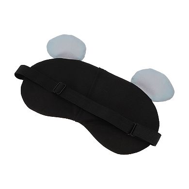 Soft Cartoon Mouse Eyes Sleep Mask Gray Eye Shade Cover for Rest for Travel 1 Pc