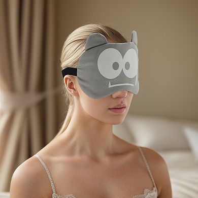 Soft Cartoon Frightened Sleep Mask Eye Shade Cover for Travel 1 Pc
