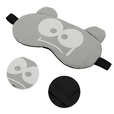 Soft Cartoon Frightened Sleep Mask Eye Shade Cover for Travel 1 Pc