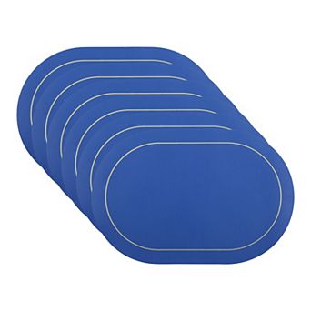 Set of 6 Placemats, Faux Leather Placemats for Kitchen Dining Table Decor, Table Placemats