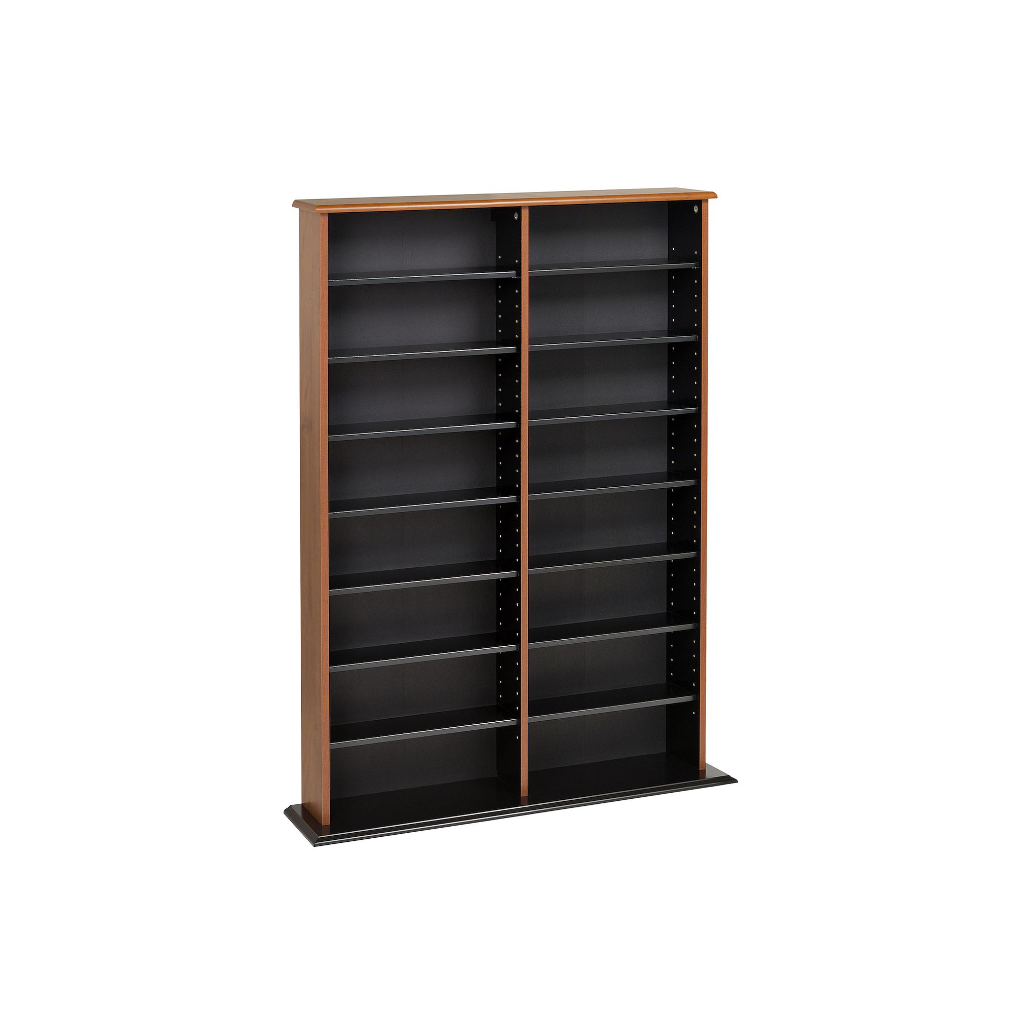 Prepac Double Width Multimedia Wall Storage, Red