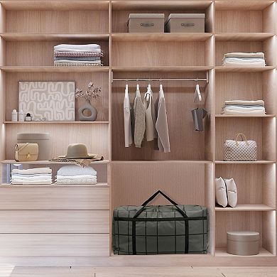 1 Pack Clothes Storage, Foldable Storage Bags with Handles, Moving Bags for Organizing Bedroom