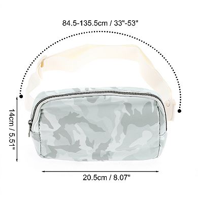 1 Pc Durable Running Waist Pack for Hiking Gym White