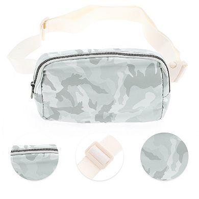 1 Pc Durable Running Waist Pack for Hiking Gym White
