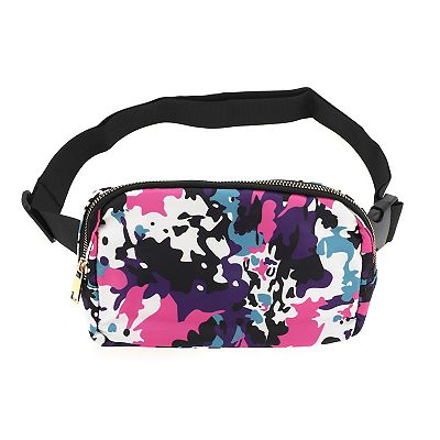 1 Pc Printed Running Waist Pack for Hiking Gym Assorted Color