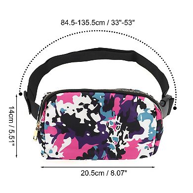 1 Pc Printed Running Waist Pack for Hiking Gym Assorted Color