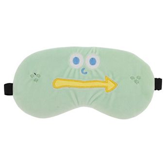 Soft Cartoon Arrow Sleep Mask Green Eye Shade Cover for Travel for Rest 1 pc