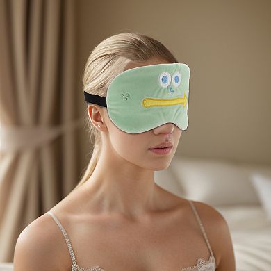 Soft Cartoon Arrow Sleep Mask Green Eye Shade Cover for Travel for Rest 1 Pc