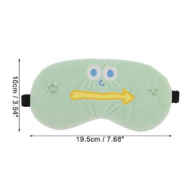 Soft Cartoon Arrow Sleep Mask Green Eye Shade Cover for Travel for Rest 1 Pc