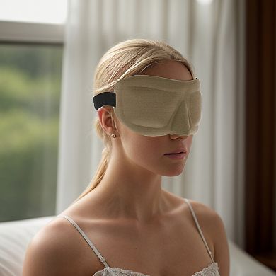 Soft Square 3D Sleep Mask 3D Eye Shade Cover for Rest for Travel 1 Pc