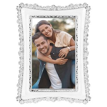 1 pc Picture Frame, Retro Plated Photo Frames with Glass Front Plated for Tabletop Display