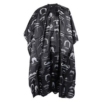 Beards Pattern Hairdressing Cape for Barber Shop 64.96"x57.09" 1 pc Black