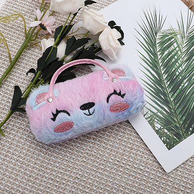 Smiling Bears Eyeglasses Case 6.69"x3.15"x2.17" Violet 1 Pc