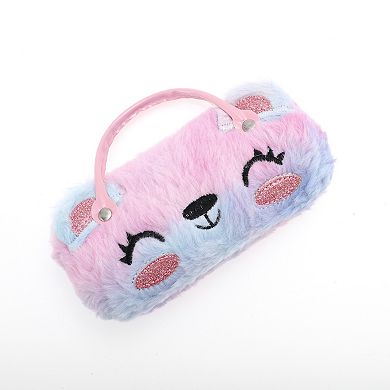 Smiling Bears Eyeglasses Case 6.69"x3.15"x2.17" Violet 1 Pc