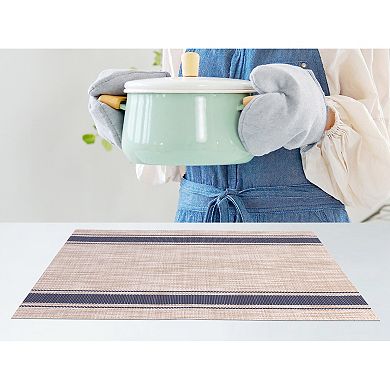 Placemats Set of 6 Vinyl Placemats for Kitchen Dining Table Decor Heat Resistant Table Placemats