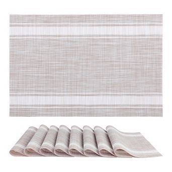 Placemats Set of 6 Vinyl Placemats for Kitchen Dining Table Decor Heat Resistant Table Placemats