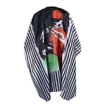 Skull Pattern Hairdressing Cape for Barber Shop 62.99"x55.12" Red Green 1 pc